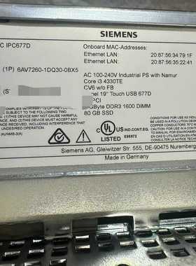 6AV7260-0DG30-0BX0，橙色新功能完好议价出--议价商品