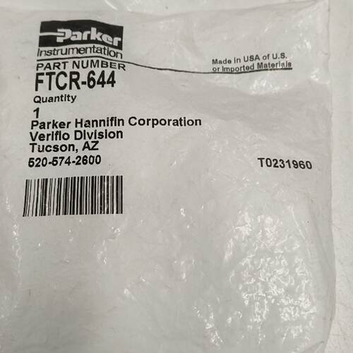 Parker派克原装接头型号FTCR644全新未封—议价