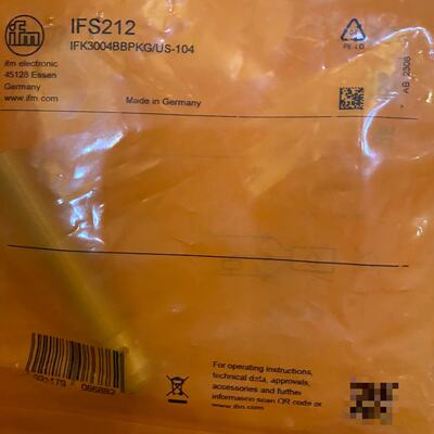 议价IFM易福门IFS212全新原装正品未拆封接近开关传感器！德