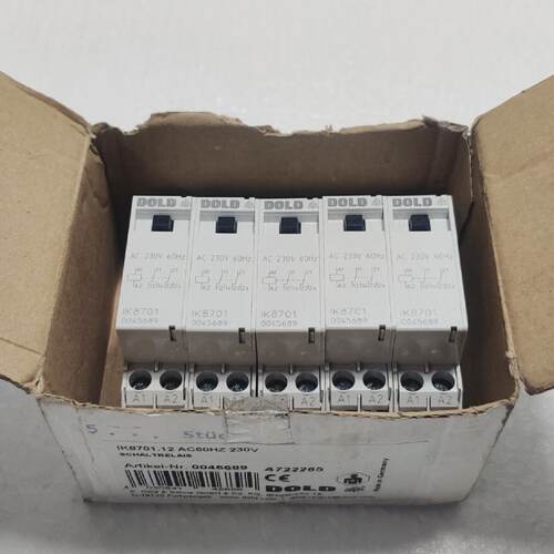 5pcs of Dold IK8701 0045689 AC230V 60Hz A722265 Switching Re