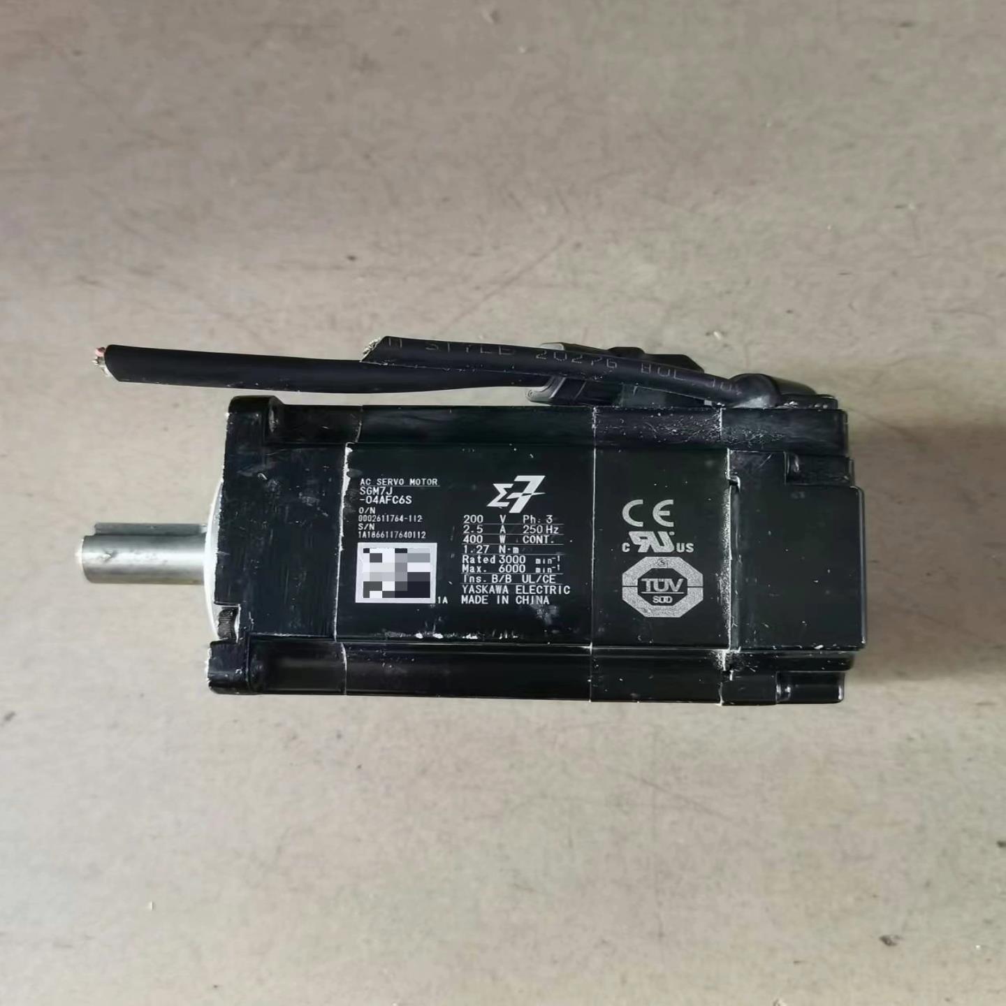 安川400w伺服电机，型号 SGM7J-04AFC6S，功能[浩蓉商户]