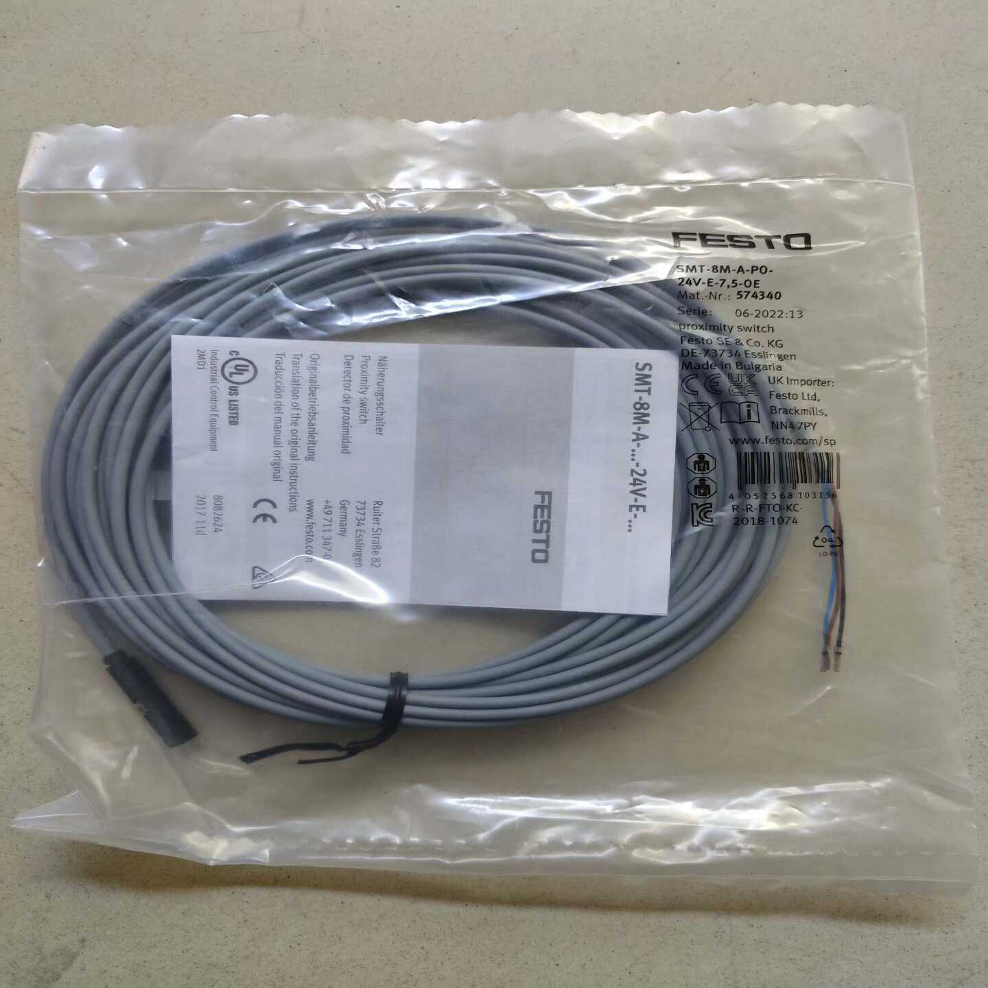 询价FESTO费斯托接近开关SMT-8M-A-PO-24V-E
