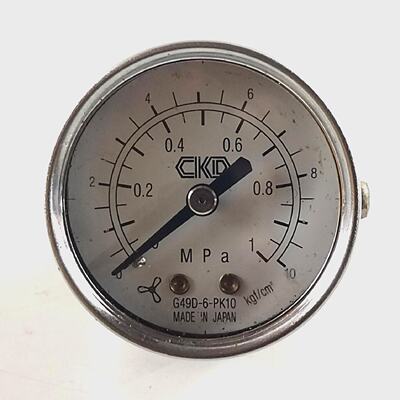 CKD G49D6PK10 Pressure Gauge  Flow Meter 01 MPA 010 kgfcm2