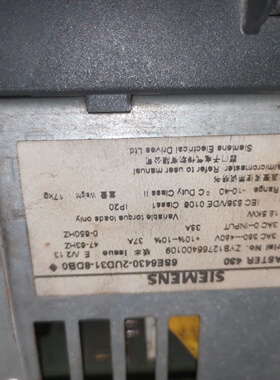 西门子43018.5KW变频器议价