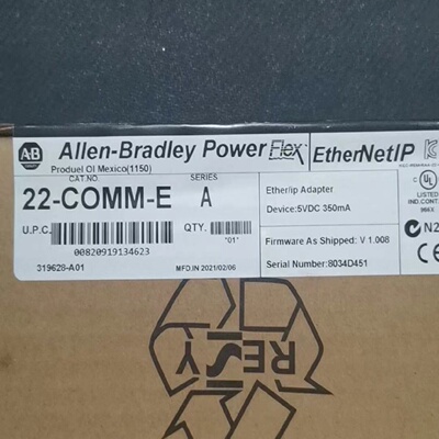 议价AB罗克韦尔22-COMM-E PowerFlex组件类，乙太网/IP配接器 22C