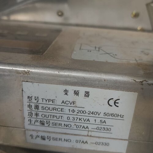 询-安利索门机变频器ACVF星玛0.37KVA0.5KVA均有