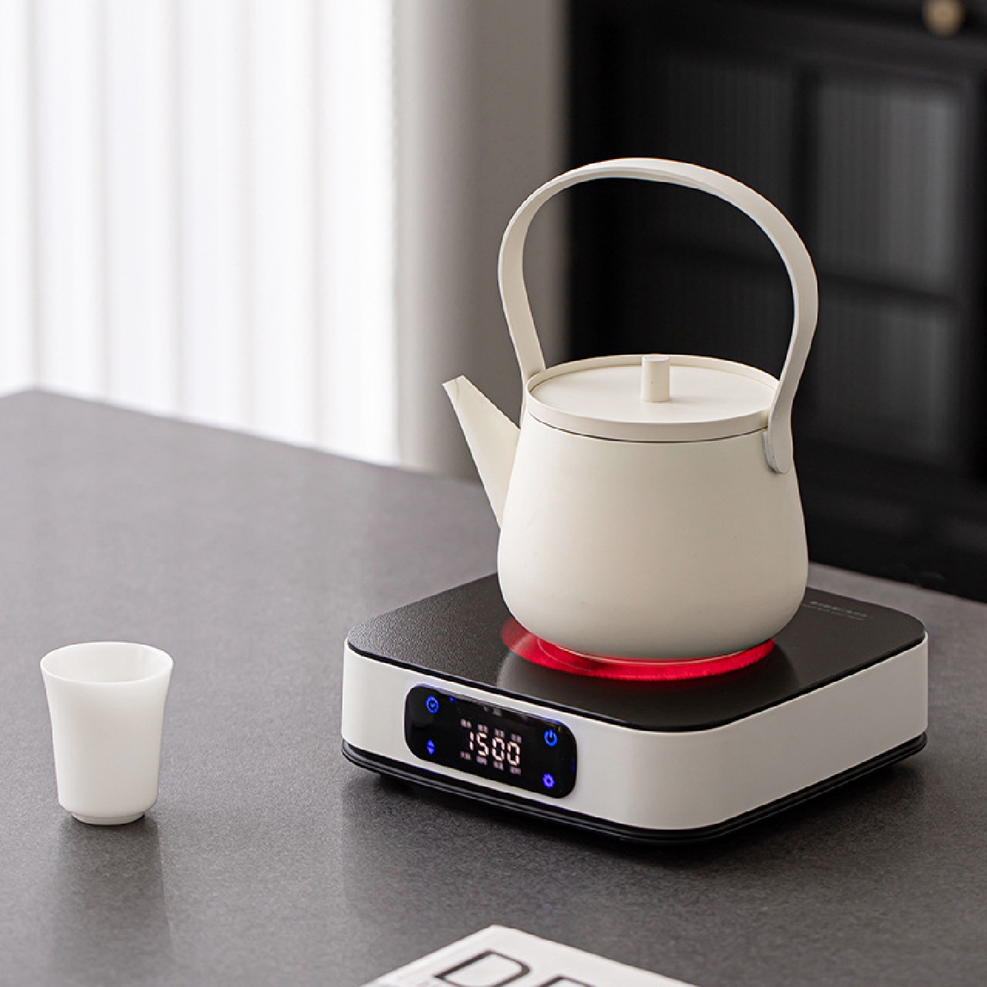 2025新款简造魔方电陶炉茶炉定时安全家用电热炉玻璃壶煮茶器具
