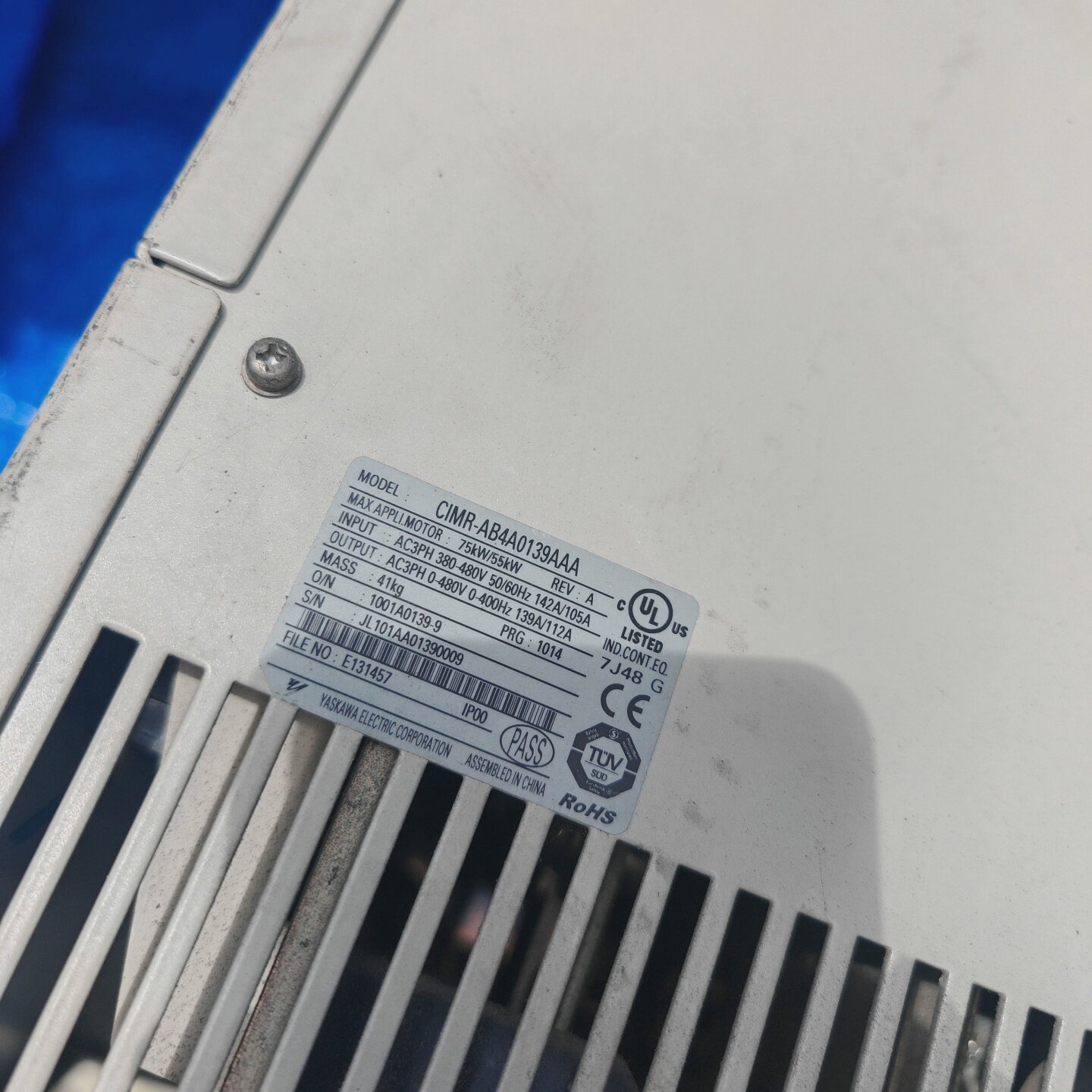 安川A1000变频器，型号CIMR-AB4A0139AAA，--议价商品