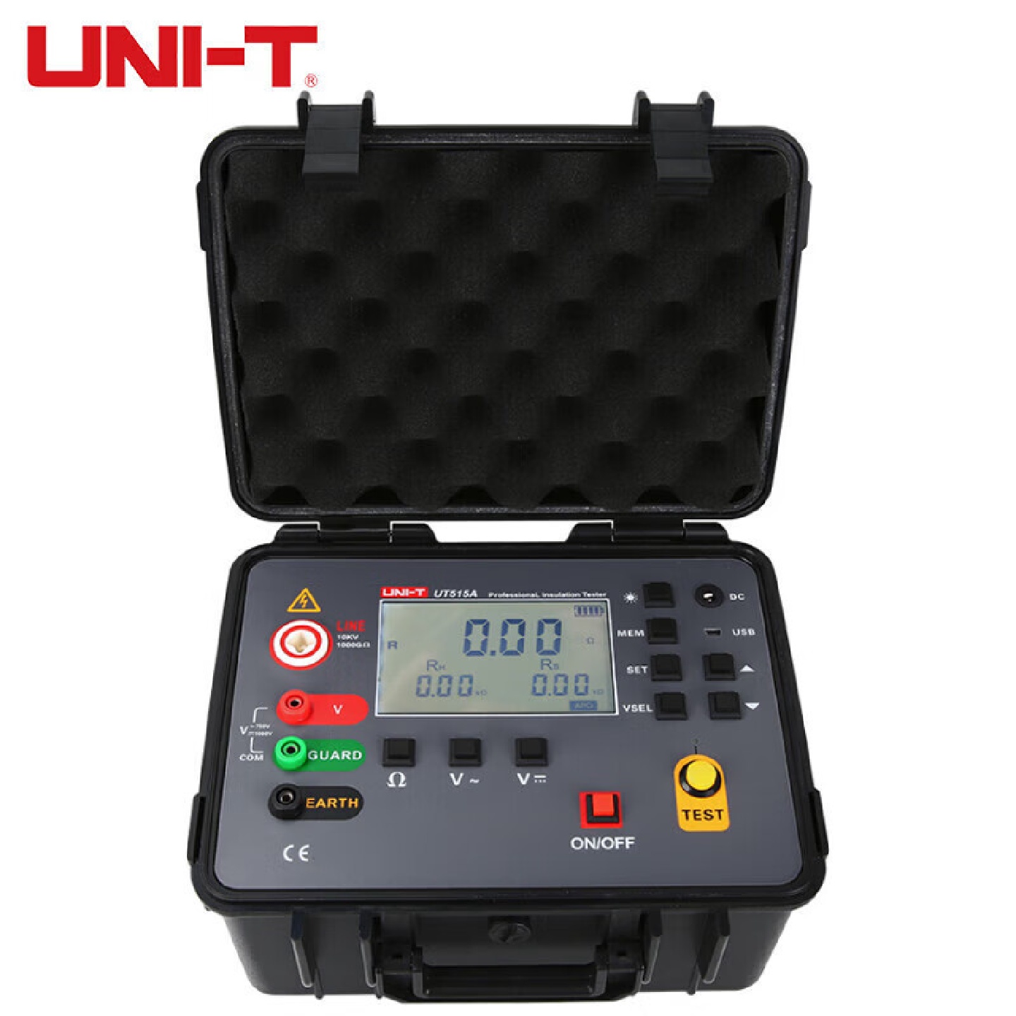 UNI-T优利德高压绝缘电阻仪工业级数字兆欧表电子摇表UT515A