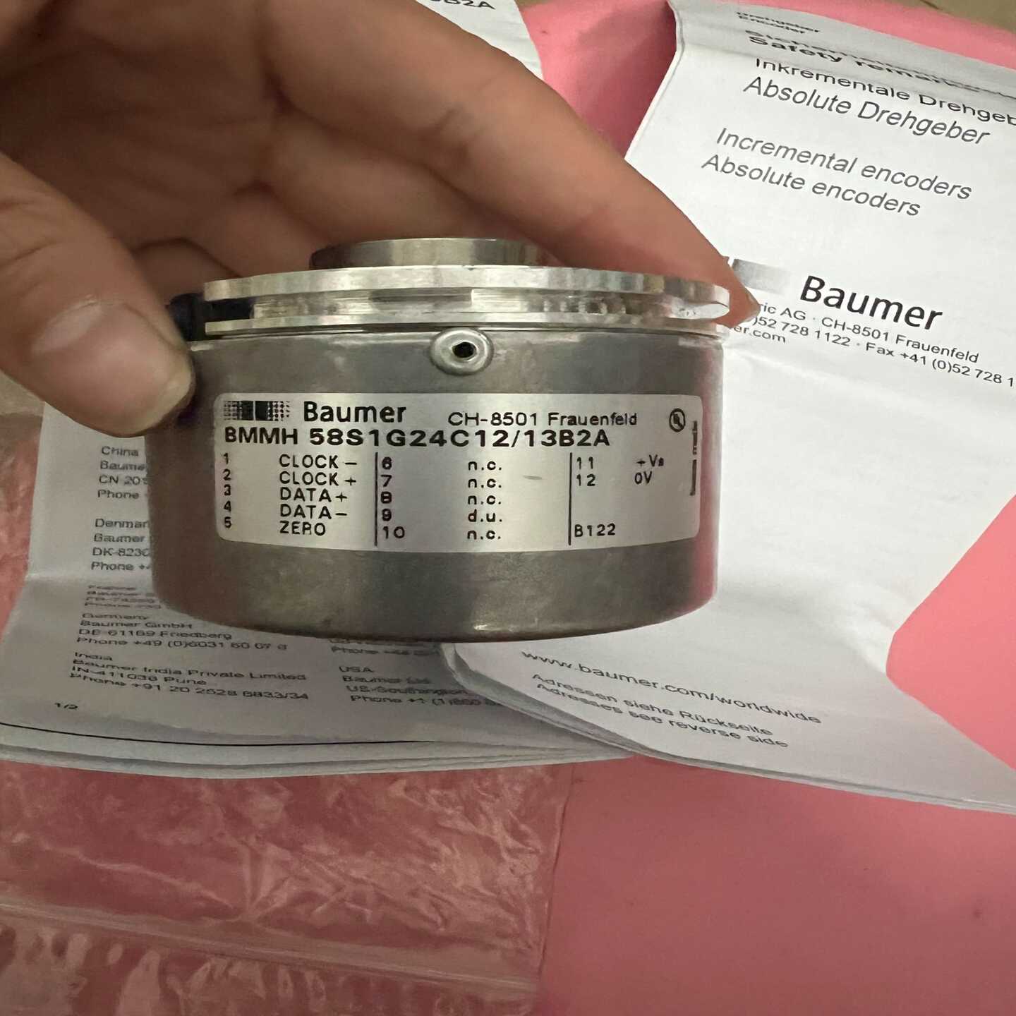 Baumer堡盟编码器CH-8501BMMH58S1G2询价