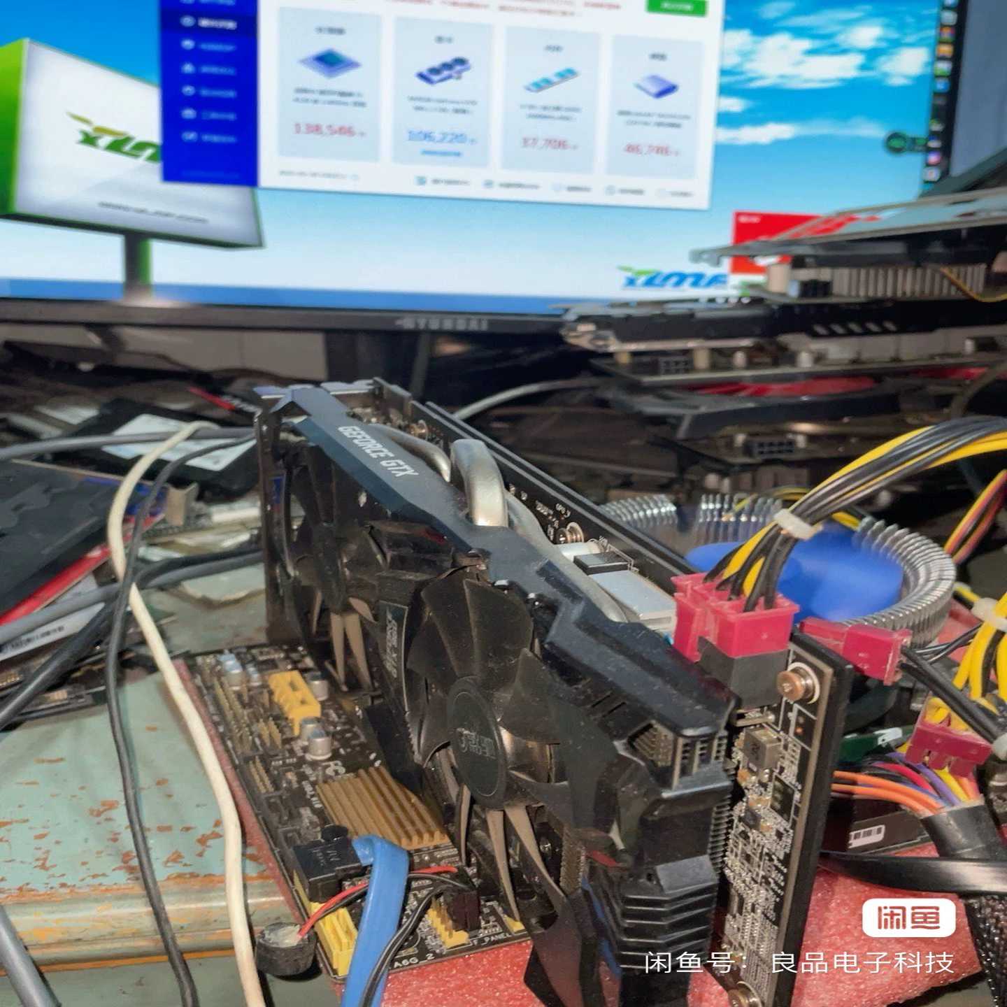 影驰GTX960PCI-E2GD5黑将测试好实物图--议价商品