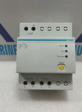Hager EKS304B SPN Automatic Changeover Switch 4A limiter