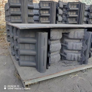 水泥瓦片平板彩瓦屋顶脊瓦混凝土别墅屋面大波形瓦碧桂园檐口边瓦