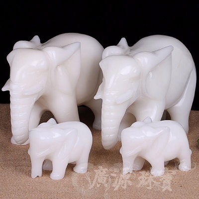 Manufacturer Source Jade White Jade Elephant Ornaments Home