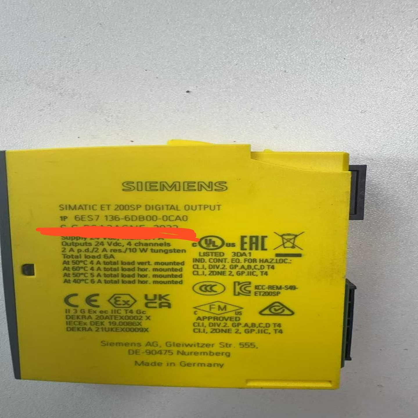 西门子6ES7136-6DB00-0CA0，23年德国原装--议价商品