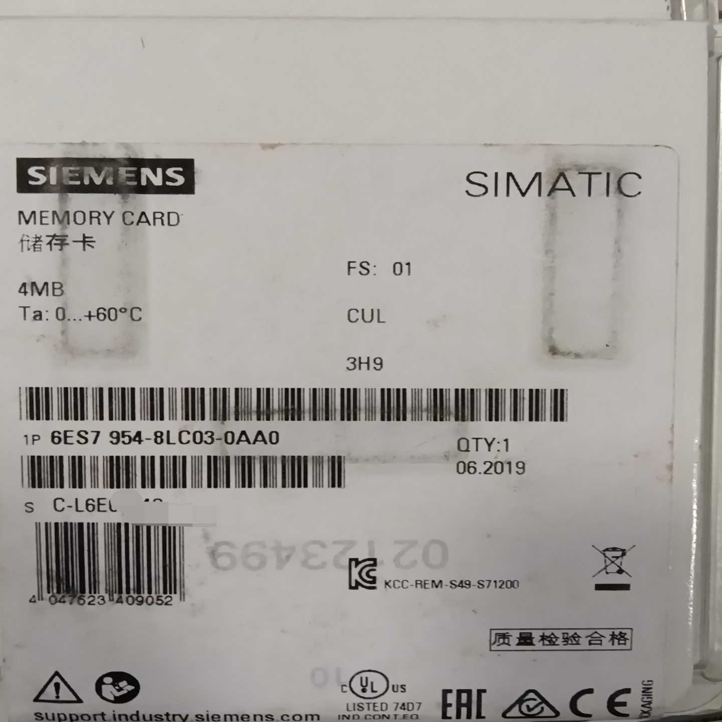 西门子6ES7954-8LC03-0AA0，全新原装正品，--议价商品