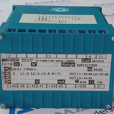 1Pc Transductor De Voltaje FRER MCORT3 RANGO 3X635 110V NUEV