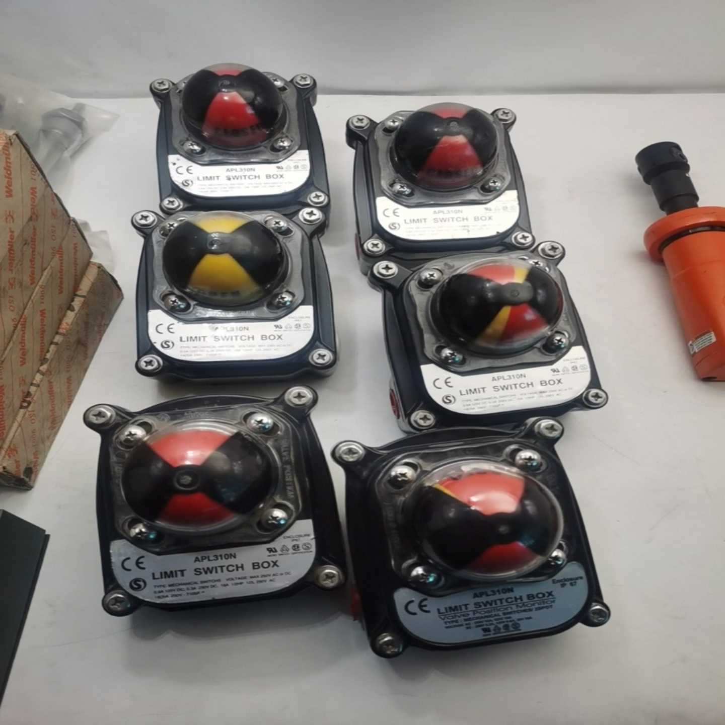 询价原装拆机韩国HKC限位开关盒APL-310N阀门回信器阀位