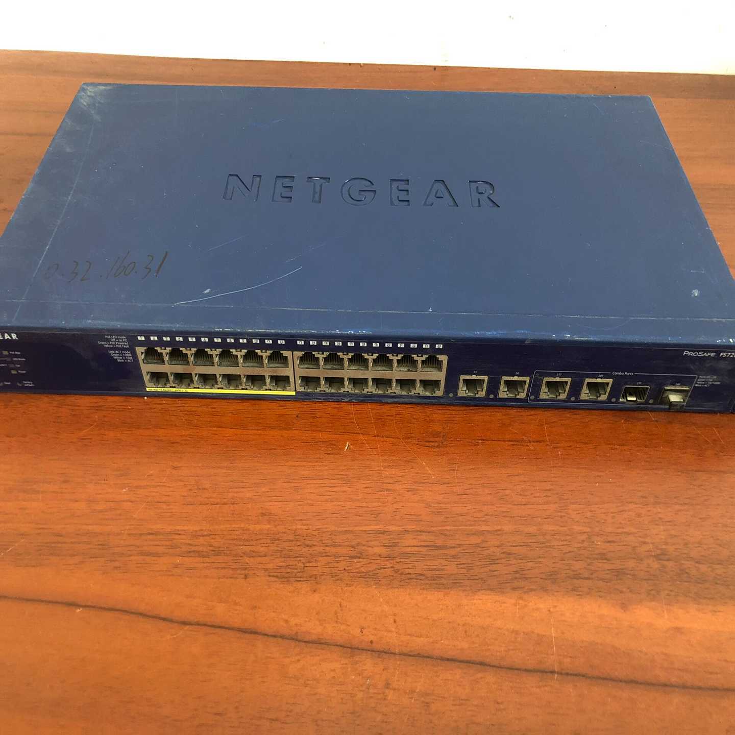 网件FS728TLP24口百兆POE供电交换机成色如图询价