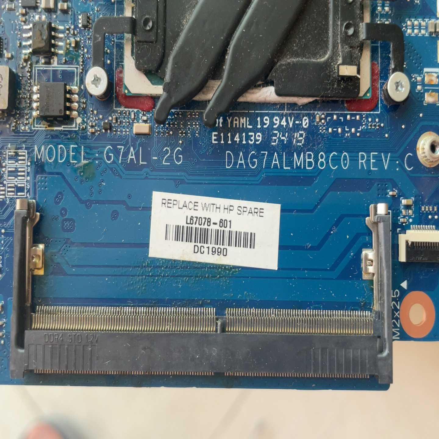 （议价）HP主板，型号G7AL-2G，板号DAG7ALMB8C0