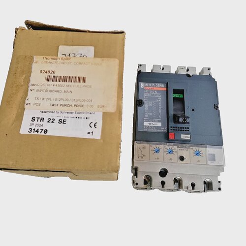 NEW Disjuntor NS250N STR22SE 250A 3P 3D MERLIN GERIN 31770