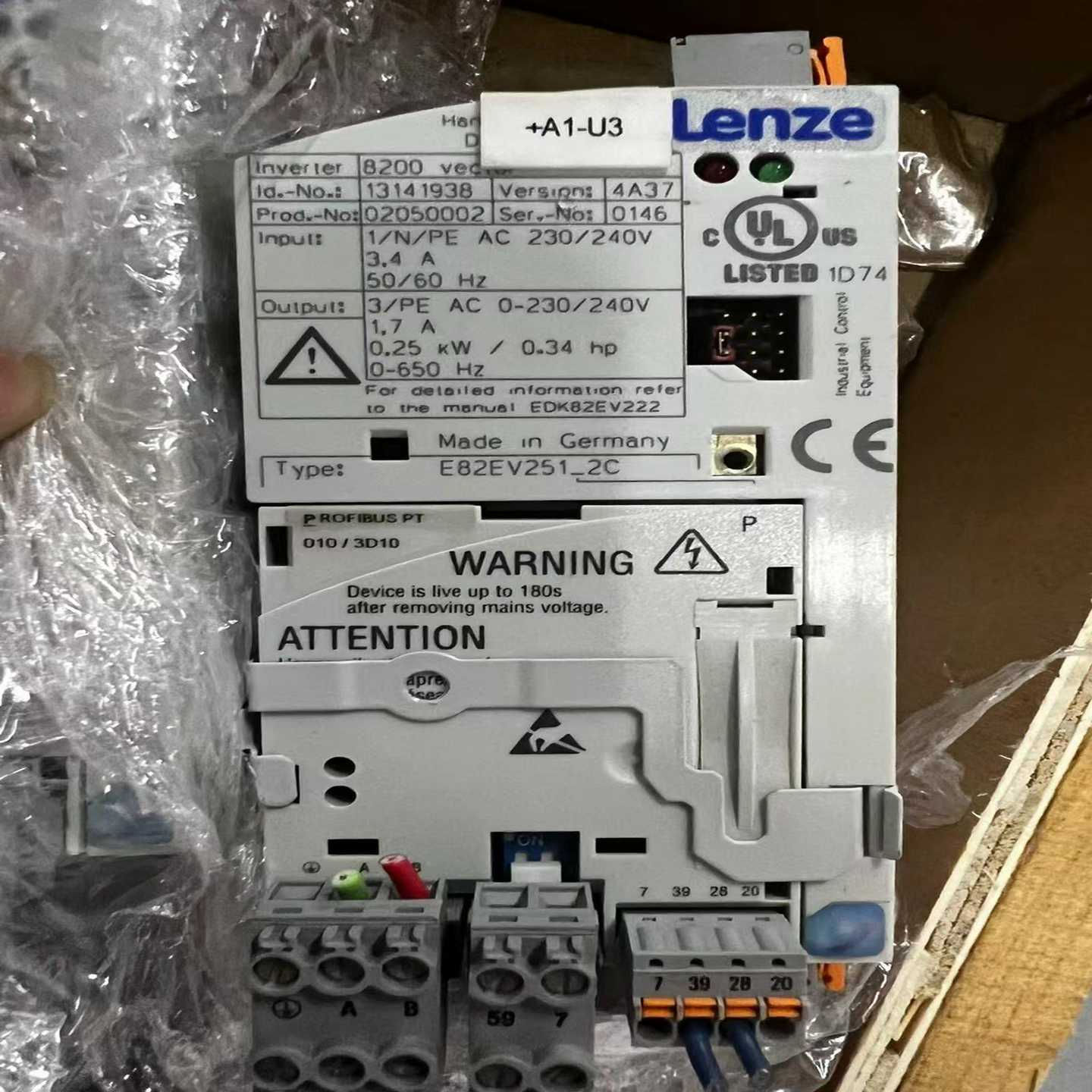 询价E82EV251-2C轮茨变频8200系列0.25kw