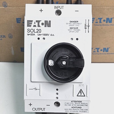 EATON SOL202MC3 DC SwitchDisconnect 20A 2Strings MC3 120913