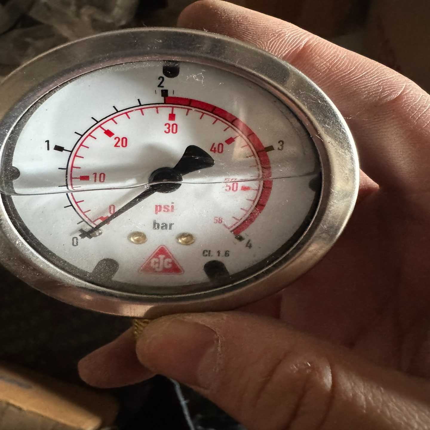 CJC不锈钢压力表0-4bar/0-60psi（--议价商品