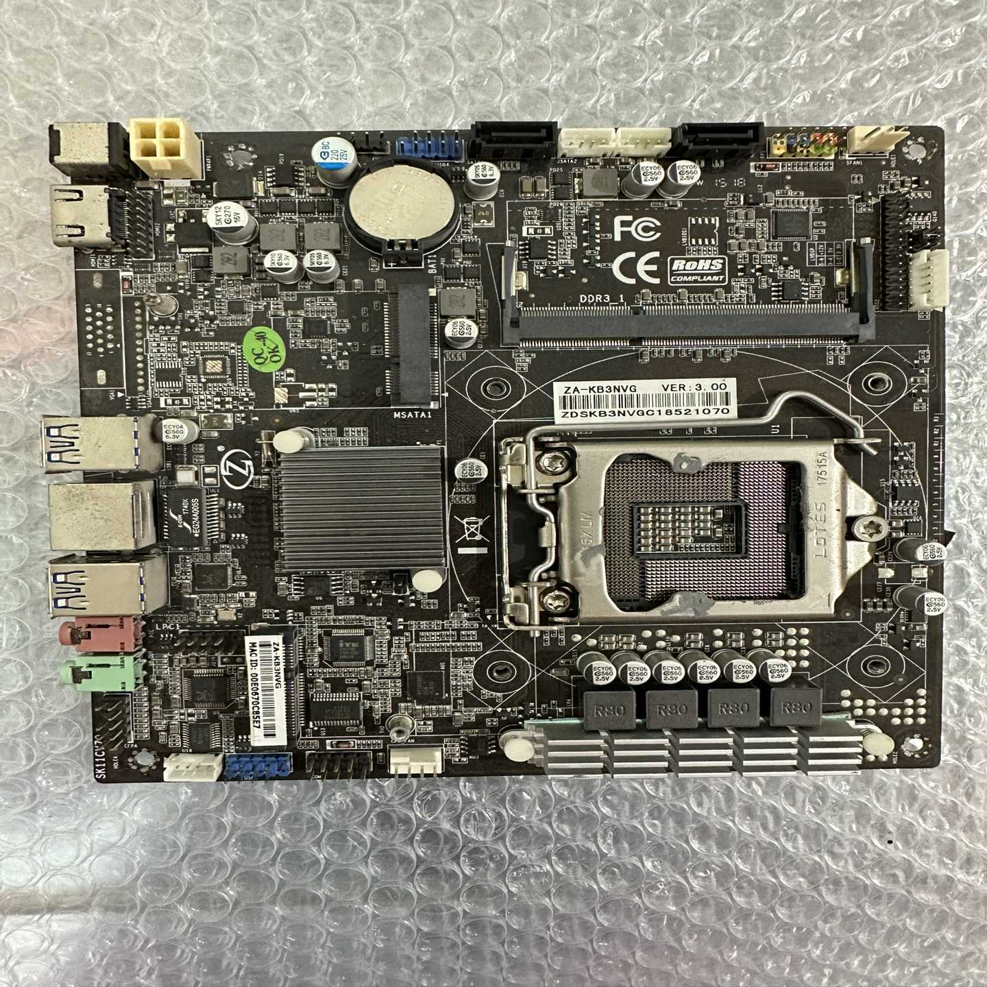 ZA-KB3NVG主板，1151针接口，支持6-7代CPU，--议价商品