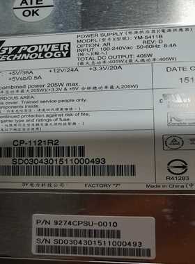 3Y YM-5411B 磁盘阵存储电源模块CP-1121~询价