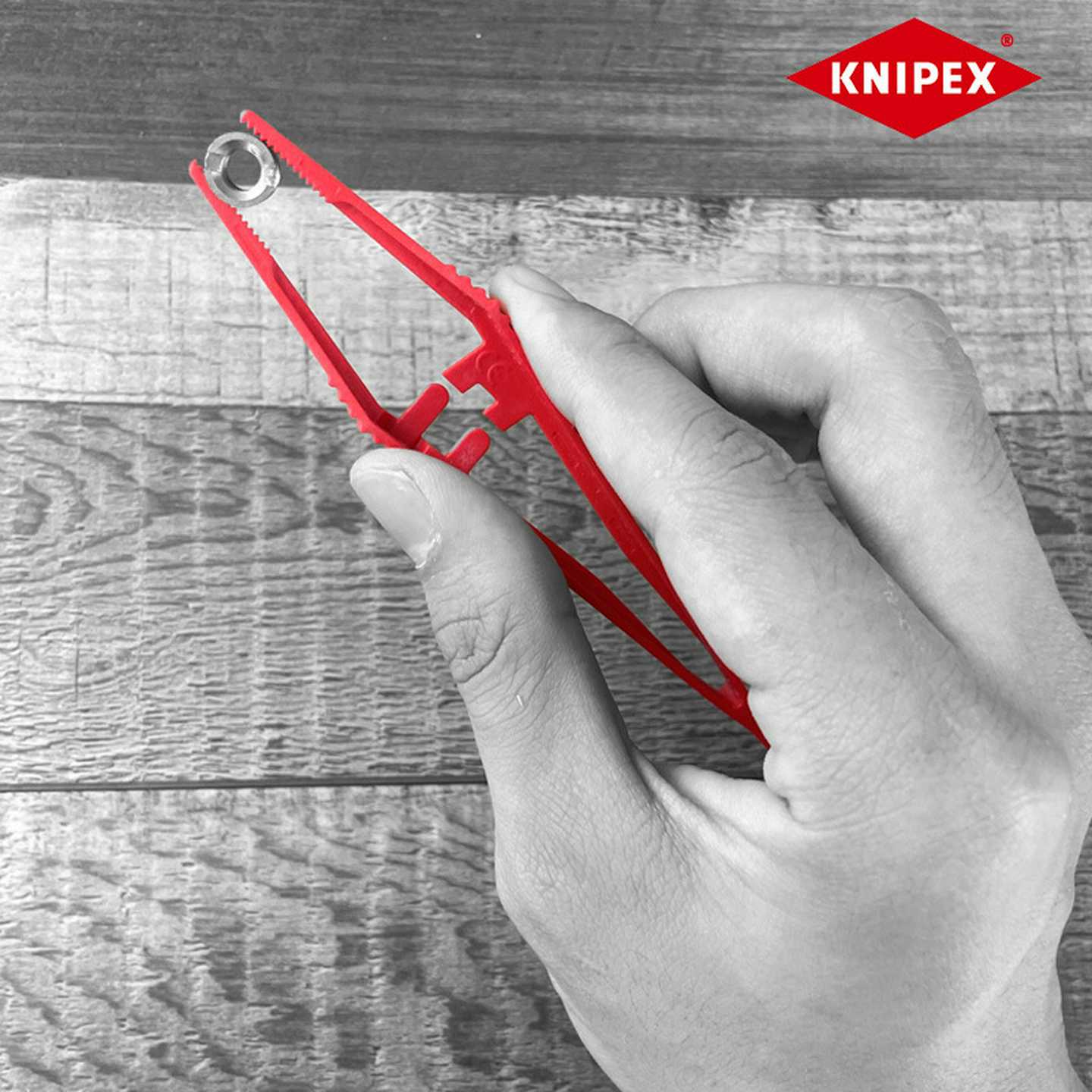 德国凯尼KNIPEX塑料e镊子防静电绝缘夹子耐高温夹持工具92698