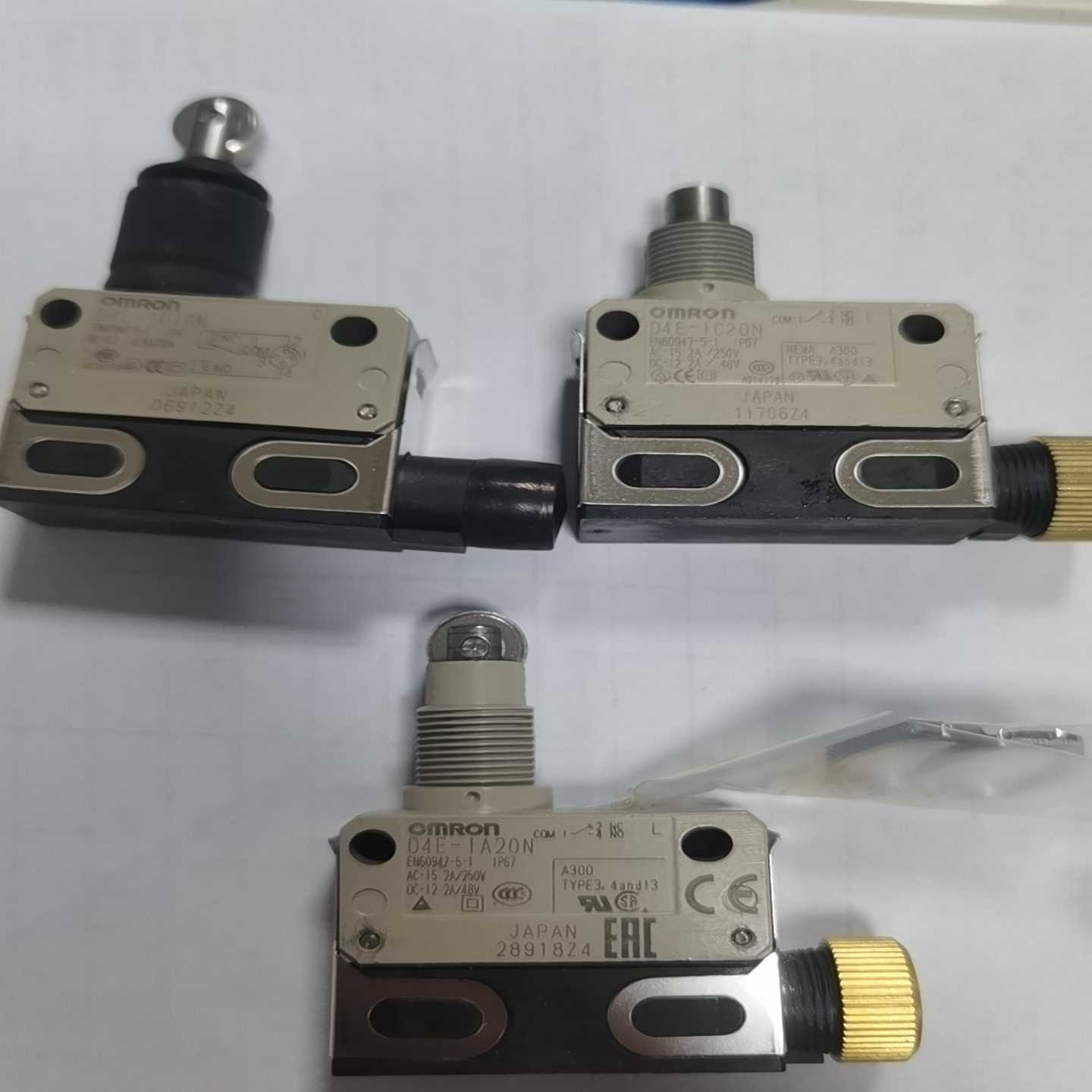 欧姆龙微动开关D4E-1D10N，D4E-1A20N，D4E