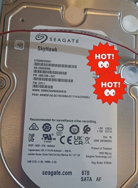 议价Seagate希捷6T监控盘ST6000VX001机议价