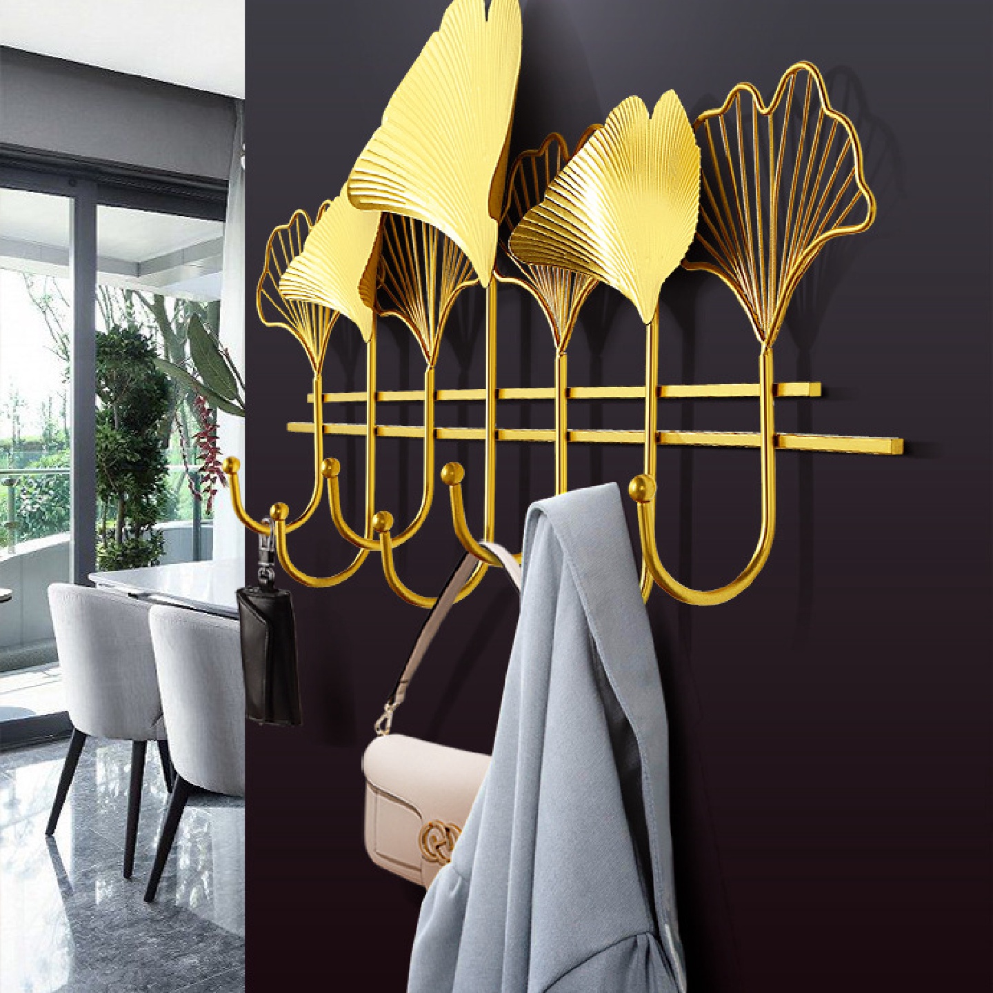 进门免打孔挂衣钩创意玄关衣服挂钩衣帽钩墙壁挂衣架壁挂墙上新品