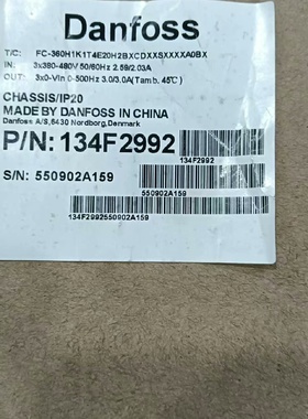 全新丹佛斯FC360H1K1T4E20H2B1.1KW议价