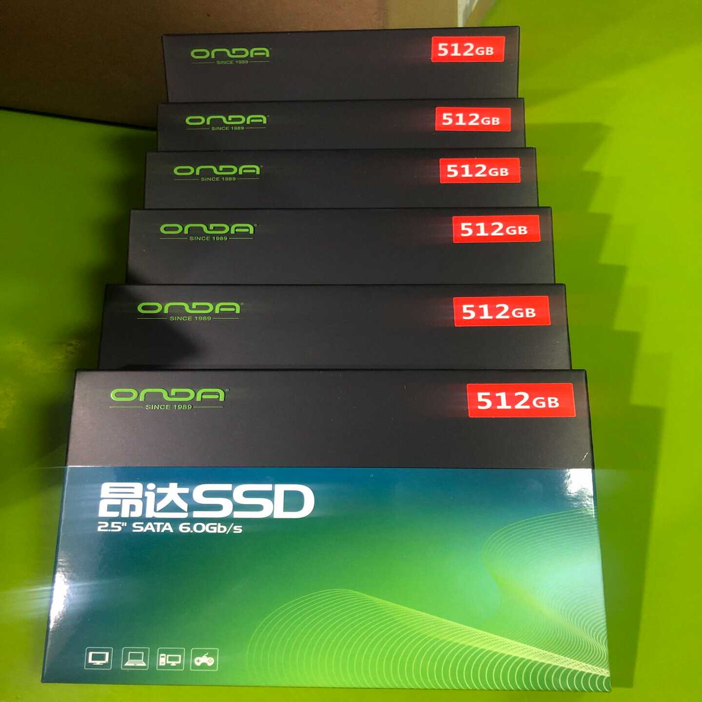 全新昂达512G固态硬盘，SATA接口，全新正品未拆封官--议价商品