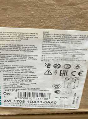 询价断路器3VL1705-1DA33-0AA0