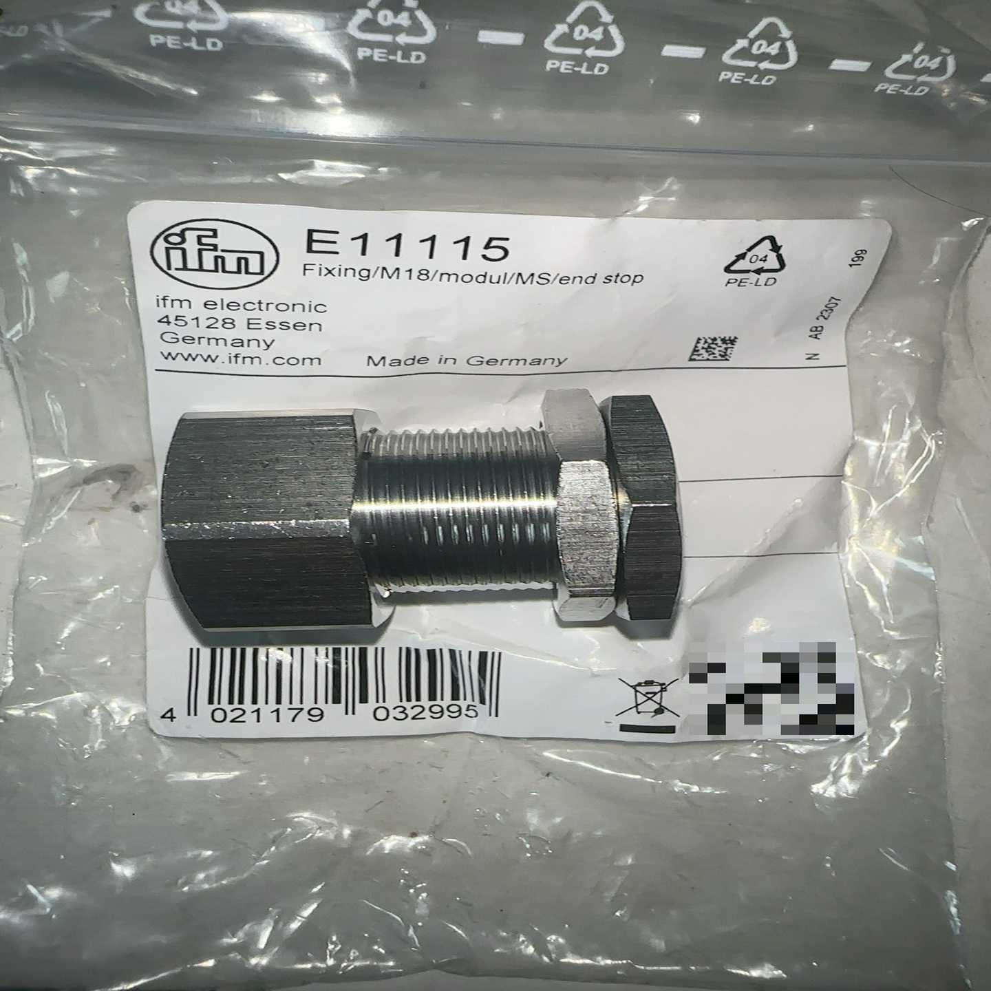 【请询价】易福门 传感器配件E11115  E11114