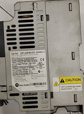 【询价】22F-A2P5N103 AB变频器 0.4KW 220V