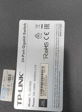 TP-LINKTL-SG102424口千兆交换机，原装正