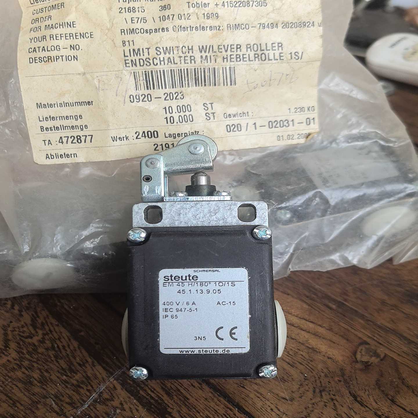 议价斯陶m特限位开关EM45H/18010/1S，精梳机7/现货/维修