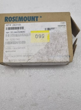 ROSEMOUNT 248HANAN0NS TEMPERATURE TRANSMITTER PT100385 3 WIR