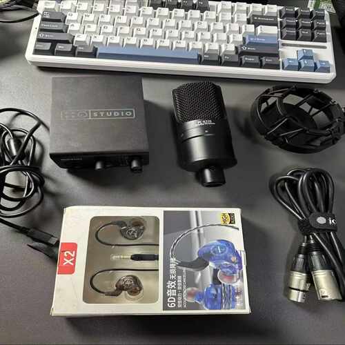 迷笛Midiplusmpro声卡得胜pck220电容麦--议价商品