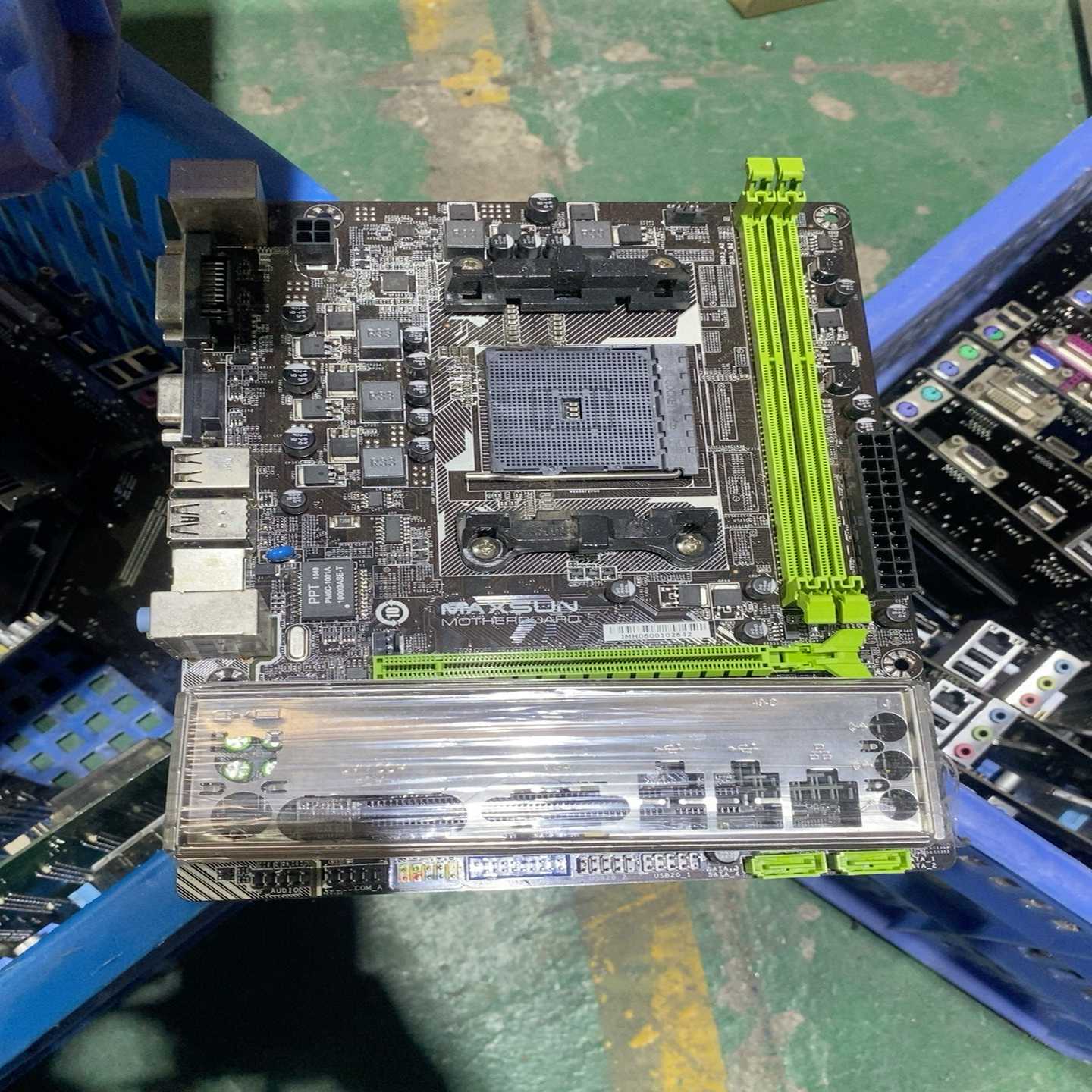 议价ms-a68gt全固态主板fm2接口成色如图，