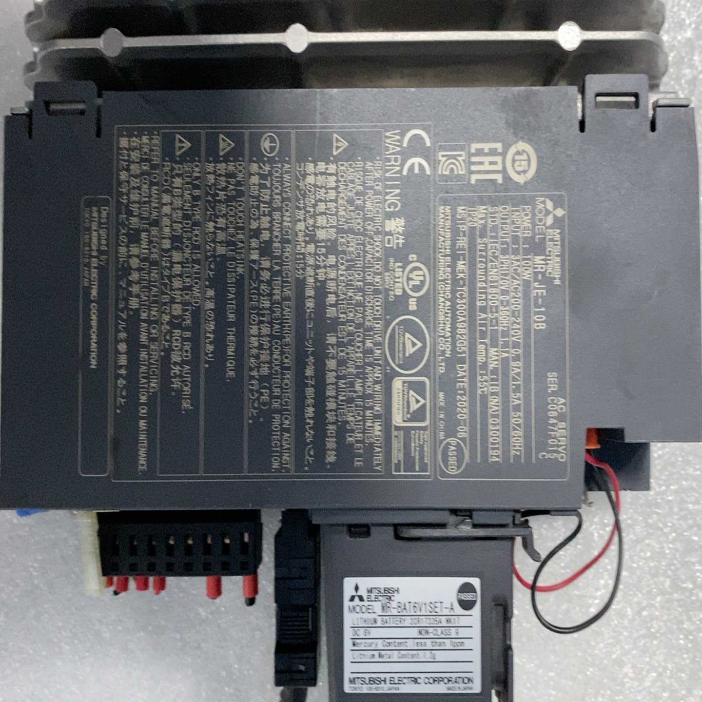 三菱伺服驱动器MR-JE-10B.成色新,功能好,配件齐--议价商品