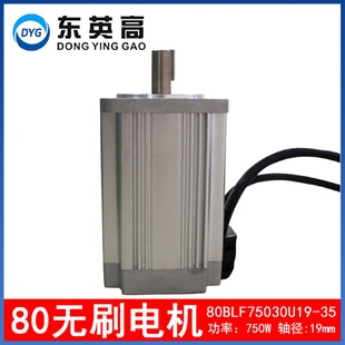 80直流无刷电机高压310V功率750W轴径19mm带霍尔伺服马达工控设