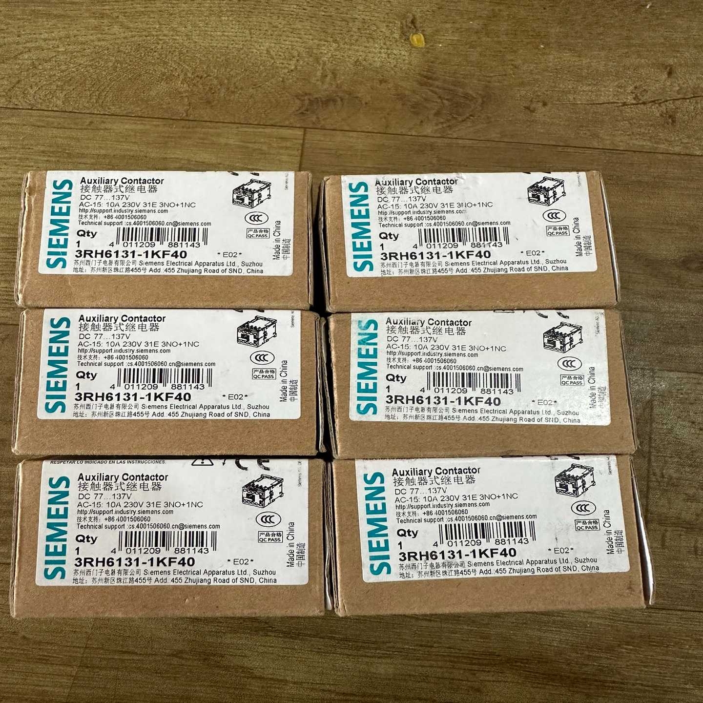 3RH6131-1KF40西门子中间继电器全新原装未拆封，