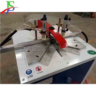 45度氣動型材切割機(jī)十字繡邊裱框切角機(jī)2.2kw晶鋼門切割設(shè)備