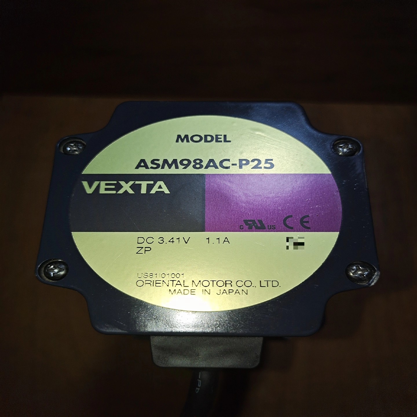 VEXTA东步进电机马达ASM98AC-P25二手拆机，--议价商品