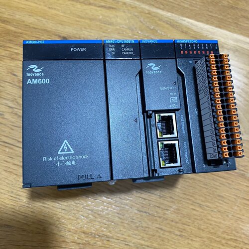 寻汇川PLC模块主机型号AM401CPU1608TN电源